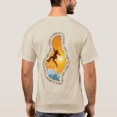 ロッククライミング | 大人 Tシャツ (裏面)