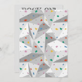 ロッククライミング 招待状 (正面/裏面)