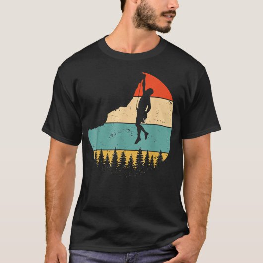 ロッククライミング 登山家 クライミング Tシャツ (正面)