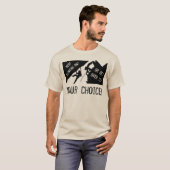 ロッククライミング - 諦めるか、乗り越えるか? Tシャツ (正面フル)