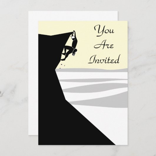 ロッククライミング 1 招待状 (正面/裏面)