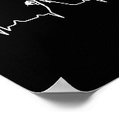 ロッククライミングTシャツ 山の鼓動ギフト ポスター (角)