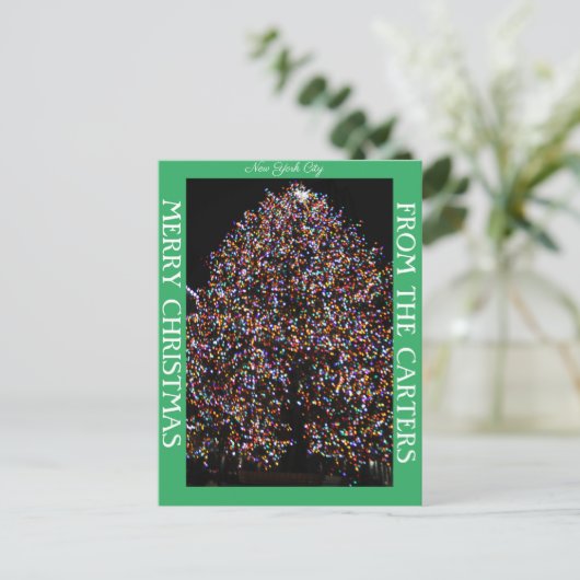 ロッククリスマスのクリスマスライト シーズンポストカード (スタンド正面)