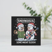 ロッククリスマス SNOWASIS Some Might Sleigh スノーマン シーズンカード (スタンド正面)