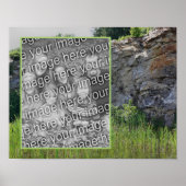 ロッククリフカタイル池の自然あなたの写真を追加 ポスター (正面)