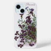 ロッククレス観賞用顕花植物イラストレーション Case-Mate iPhoneケース (裏面)