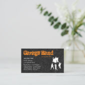 ロッククールガレージバンドミュージシャン 名刺 (スタンド正面)