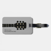 ロッククールギター音楽旅行 ラゲッジタグ (裏面横)