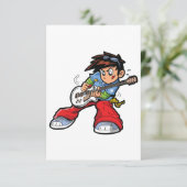 ロッククールスターギタリストおもしろいミュージシャン 招待状 (スタンド正面)