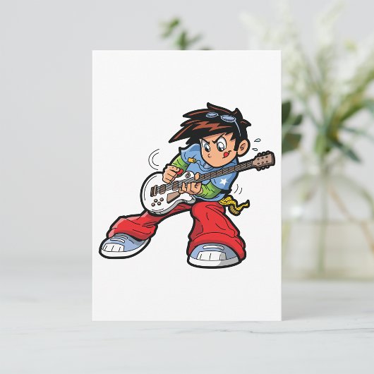 ロッククールスターギタリストおもしろいミュージシャン 招待状