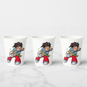 ロッククールスターギタリストおもしろいミュージシャン 紙コップ