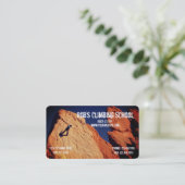 ロッククール登山スクールビジネスカード 名刺 (スタンド正面)