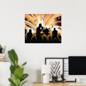 ロックグループポスター ポスター (ホームオフィス)