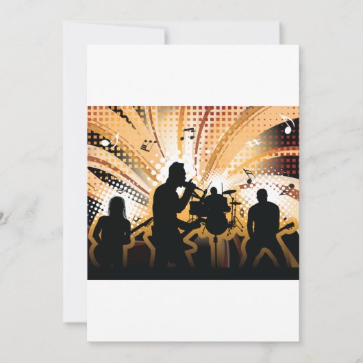 ロックグループ招待状 招待状 (正面)