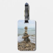 ロックケルン（柱） – ミシガン州マッキナック島 ラゲッジタグ (裏面縦)