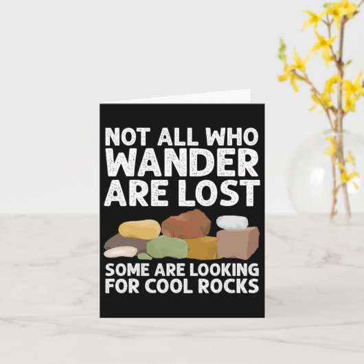 ロックコレクカッコいいターアートウィメンズ男性へジオロジー狩り カード (黄色い花)