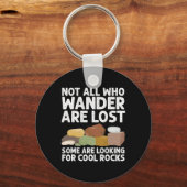 ロックコレクカッコいいターアートウィメンズ男性へジオロジー狩り キーホルダー (正面)