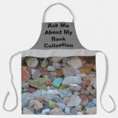 ロックコレクション自然ロックーンカラフルストーンズ エプロン (正面)
