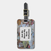 ロックコレクション自然ロックーンカラフルストーンズ ラゲッジタグ (正面縦)