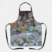 ロックコレクション自然写真原石 エプロン (正面)