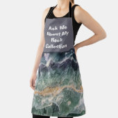 ロックコレクターユーモア紫の緑の研磨石 エプロン (インサイチュ)