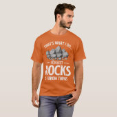 ロックコレクター 岩石 ジオード 鉱物 Tシャツ (正面フル)
