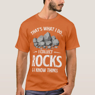 ロックコレクター 岩石 ジオード 鉱物 Tシャツ