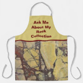 ロックコレクユーモアのあるターイエローレッド丸石 エプロン (正面)