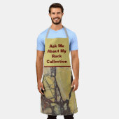 ロックコレクユーモアのあるターイエローレッド丸石 エプロン (着用した状態)