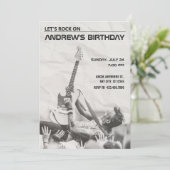 ロックコンサートの誕生日 招待状 (スタンド正面)