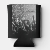 ロックコンサートオーディエンスHands Gray & Black Music 缶クーラー (裏面)
