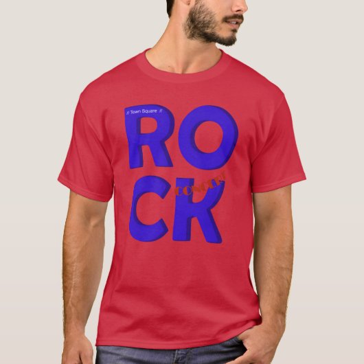 ロックコンサート おもしろ Tシャツ (正面)