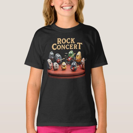 ロックコンサート – ロック遊ズ楽器 Tシャツ (正面)