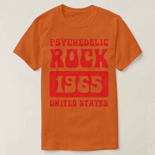 ロックサイケデリック1965ヴィンテージ Tシャツ (デザイン正面)