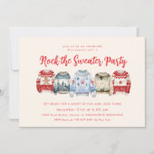 ロックザセーターホリデーパーティー招待状 招待状 (正面)