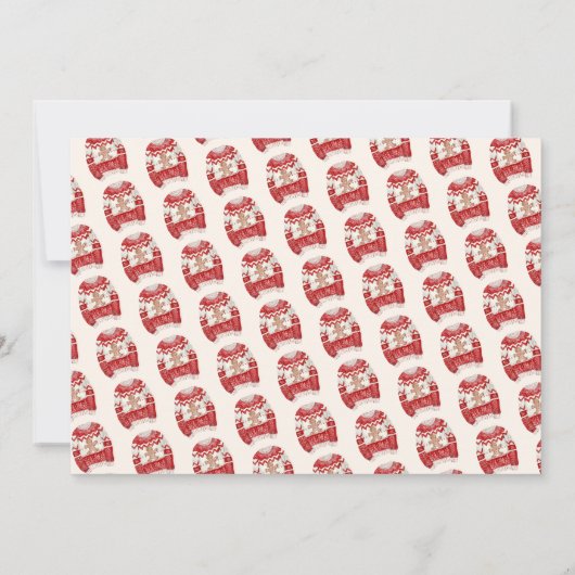 ロックザセーターホリデーパーティー招待状 招待状 (裏面)