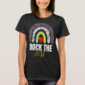 ロックザテストテスト日先生テストデイレインボー Tシャツ