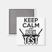 ロックザテストデイ先生テストアイディア学校 マグネット (正面/裏面)