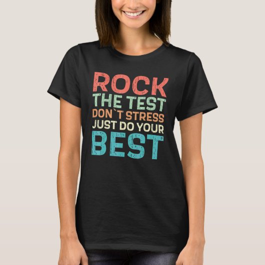 ロックザテスト – 先生 Tシャツ (正面)
