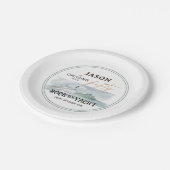 ロックザヨット50誕生日 パーソナライズされた ペーパープレート (アングル)