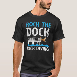 ロックザ波止場波止場ダイビングカニヌウォータースポーツ波止場 Tシャツ