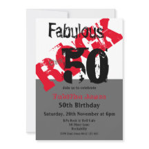 ロックシック50と素晴らしいレッドブラック50誕生日