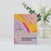 ロックジャンルポストカードに新しい曲 ポストカード (スタンド正面)