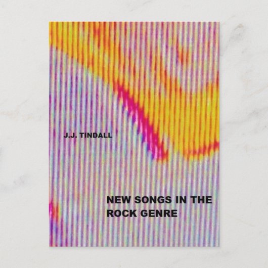 ロックジャンルポストカードに新しい曲 ポストカード (正面)