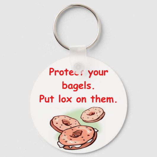 ロックスとベーグル キーホルダー (正面)