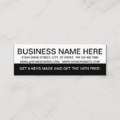 ロックスはっきりしたミスの顧客ロイヤリティ ロイヤリティカード (裏面)