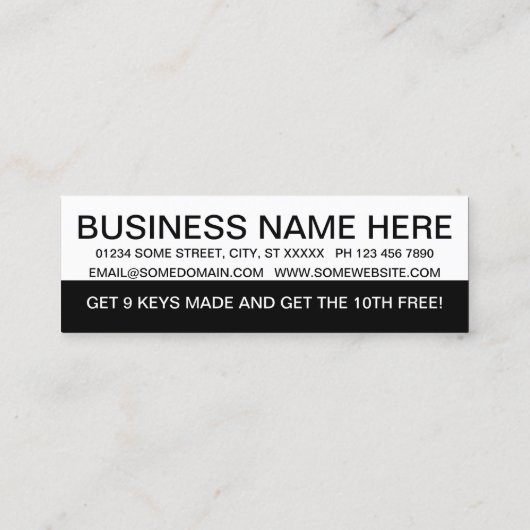 ロックスはっきりしたミスの顧客ロイヤリティ ロイヤリティカード (裏面)