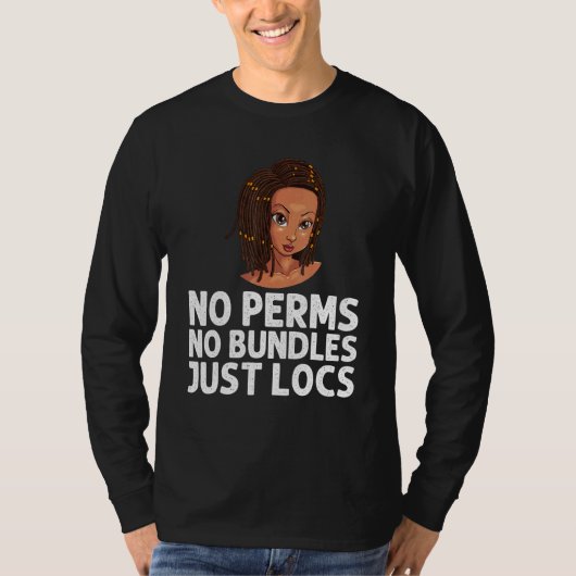 ロックスウィメンズ男性へドレッドブレイドアフロのヘアスタイル Tシャツ (正面)
