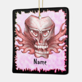 ロックスカルバイクもしくは自転車に乗る人 セラミックオーナメント (左)