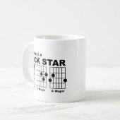ロックスタギターコード ジョーク マグカップ (正面左)